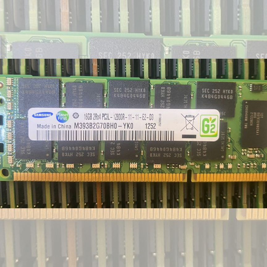 [M393B2G70BH0-YK0] Pc3l-12800r 16gb 2rx4 Samsung M393b2g70bh0-Yk0
