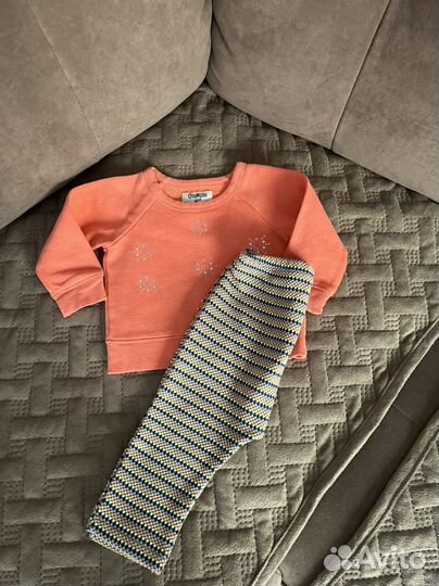 Кофточка и джоггеры на девочку, рост 74-80 см