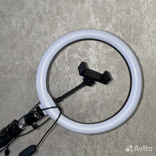 Кольцевая лампа 26 см со штативом 2 метра
