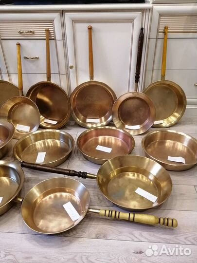 Латунный таз для варенья