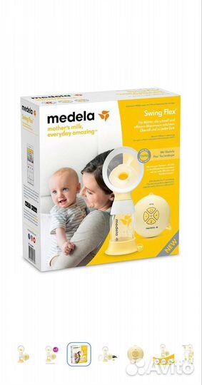 Молокоотсос medela swing flex электрический