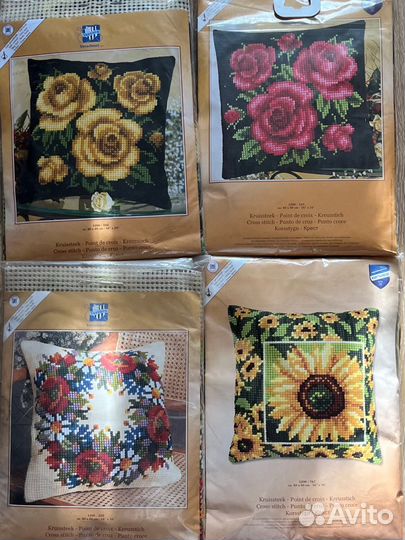 Набор для вышивания подушки Вервако новый