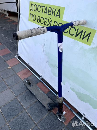 92000 Самокат трюковой 120 черно-синий (бу)