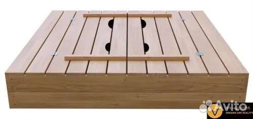 Детская песочница с крышкой