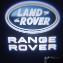 Проекции в двери Land Rover. Два плафона