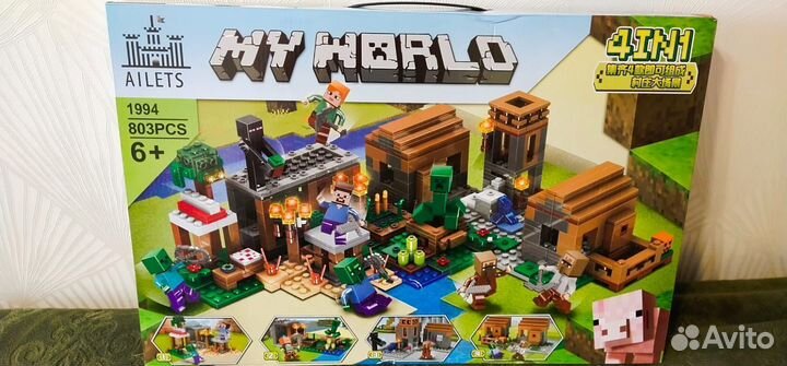 Конструктор Майнкрафт Деревня 803 дет