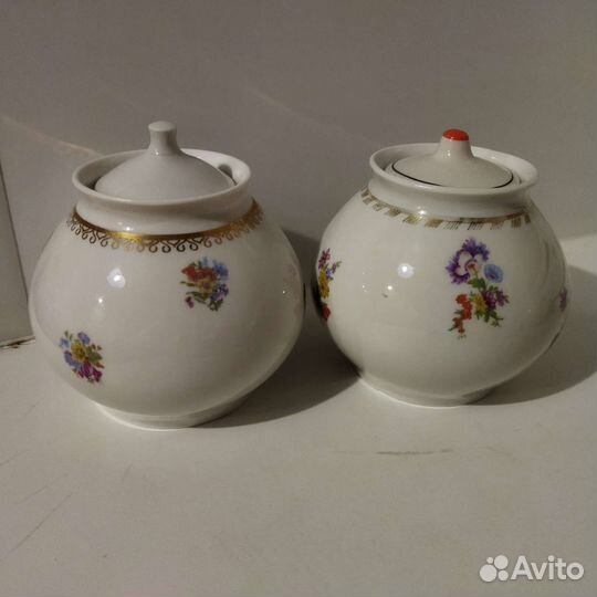 Фарфоровая сахарница СССР