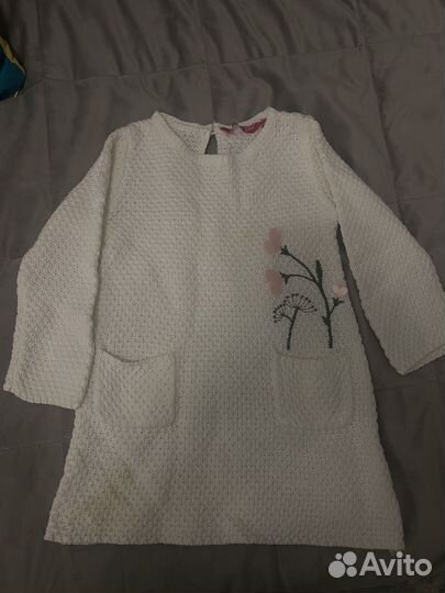 Вязаное платье для девочки 92 размер