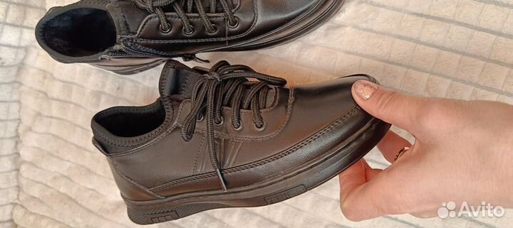 Полуботинки кожаные 34 р-р