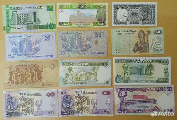 Банкноты. Африка