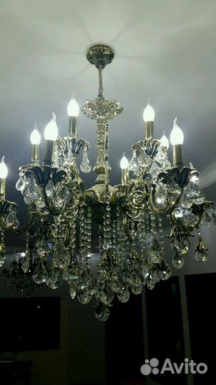 Люстра бронзовая Италия 2 шт