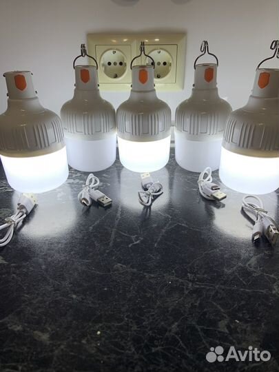 Кемпинговый фонарь с аккумулятором, 100W (10Ватт)