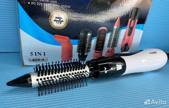 Фен-щетка Gronier 4 насадки Мощная