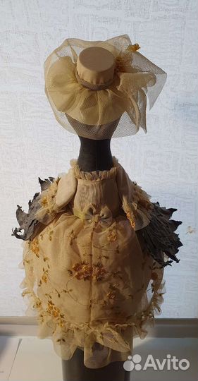 Интерьерная кукла-ворона