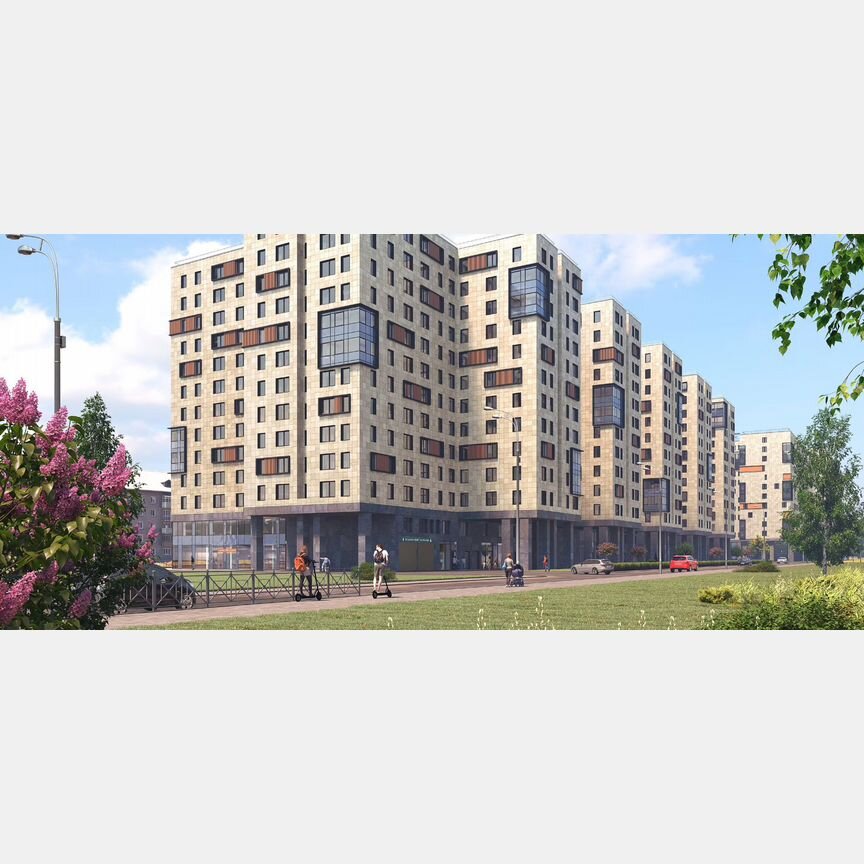 1-к. апартаменты, 32,1 м², 13/13 эт.