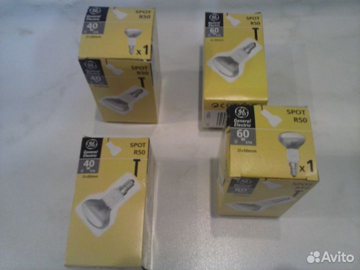 Лампы зеркальные General Electric R50, R39 E14