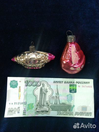 Ёлочные игрушки СССР Дед Мороз и др