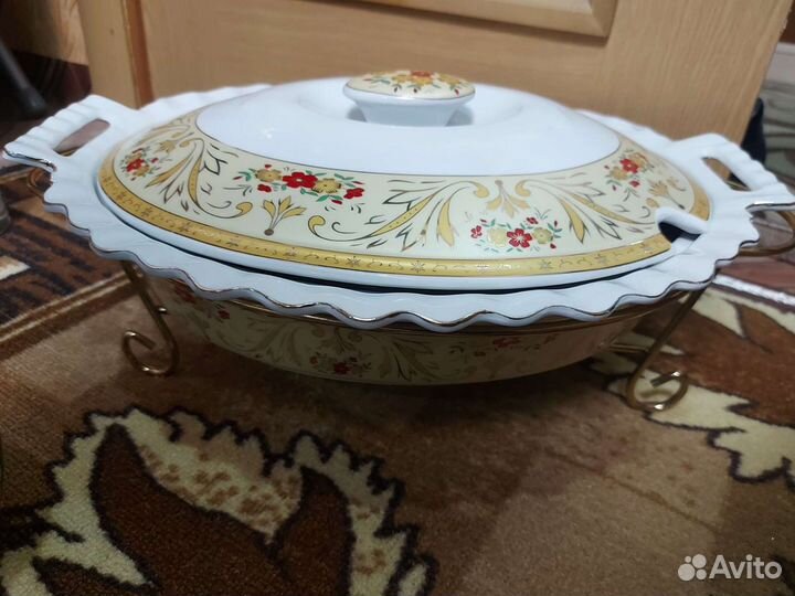 Мармит (утятница) новая с подогревом от свеч