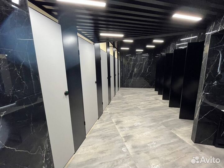 Сантехнические перегородки для ТЦ