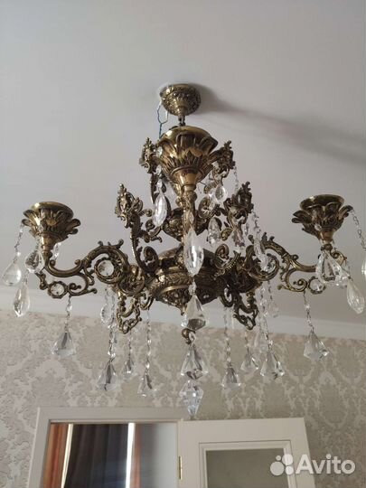 Люстра бронзовая