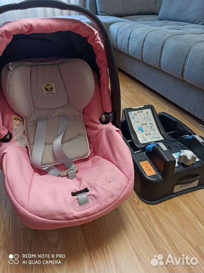 Автолюлька Peg-Perego от 0 до 13 кг с основанием