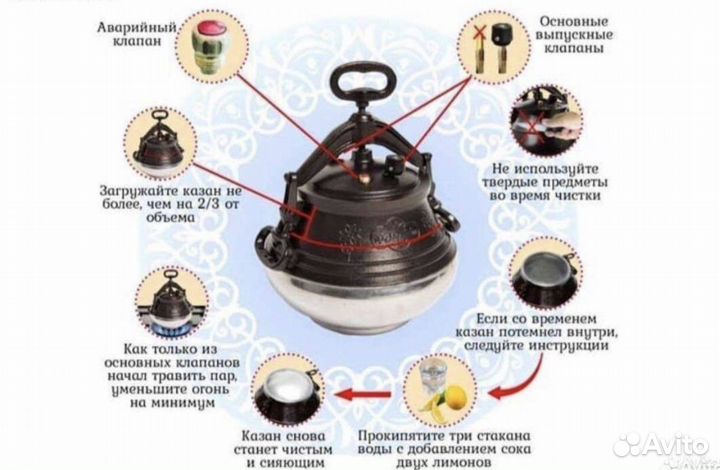 Афганский казан 10л + силкиновая прокадка