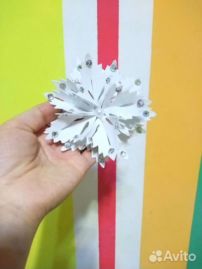 Снежинка ободок
