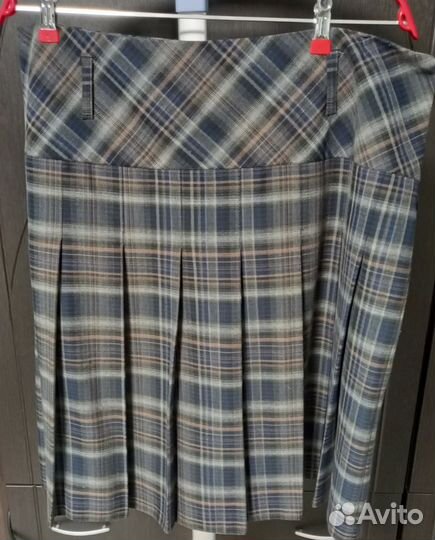 Юбка женская в клетку длинная