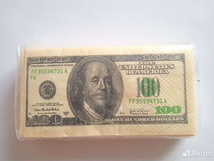 Бумажные одноразовые салфетки 10шт