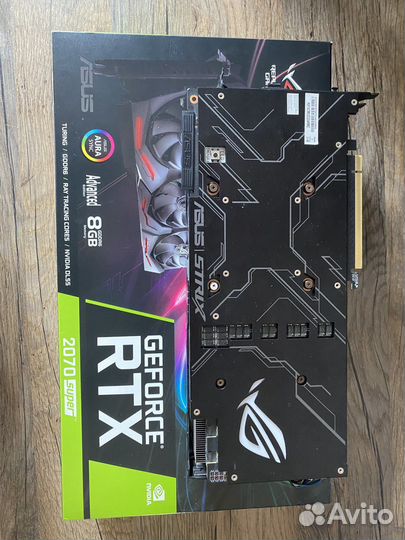 Видеокарта Asus rog strix Geforce rtx 2070 super