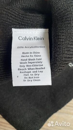 Новые мужские шапка шарф Calvin Klein оригинал