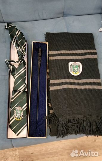 Мантия, шарф, галстук слизерин, палочка Северуса