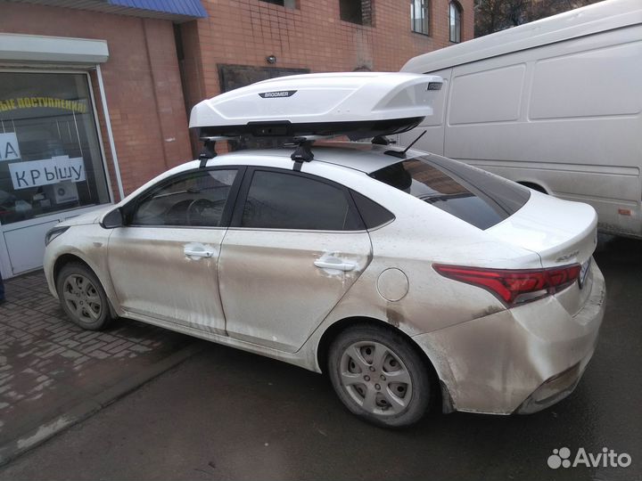 Бокс 430 л на Hyundai Solaris