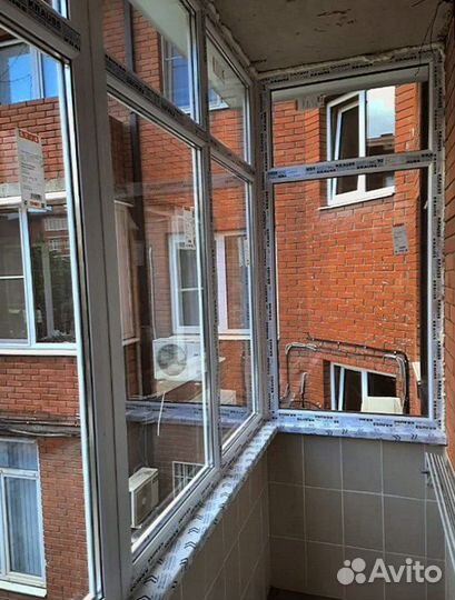 Отделка балконов и лоджий. Остекление в Курске