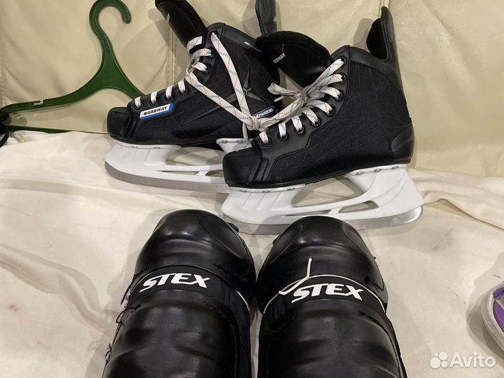 Коньки с защитой и сумкой