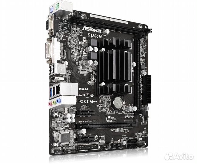 Материнcкая плата Asrock D1800M, гарантия