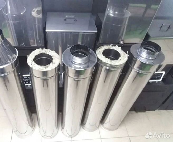 Комплект дымохода с вентиляционным каналом