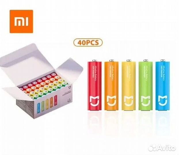 Элемент питания Xiaomi Rainbow No.5 40 шт