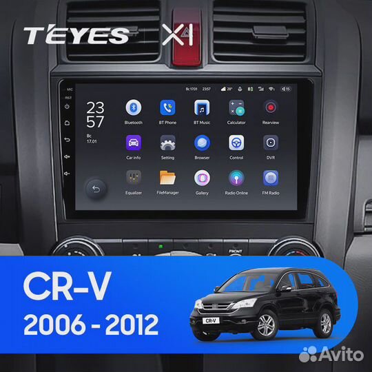 Штатная магнитола Teyes X1 WI-FI Honda CR-V 3