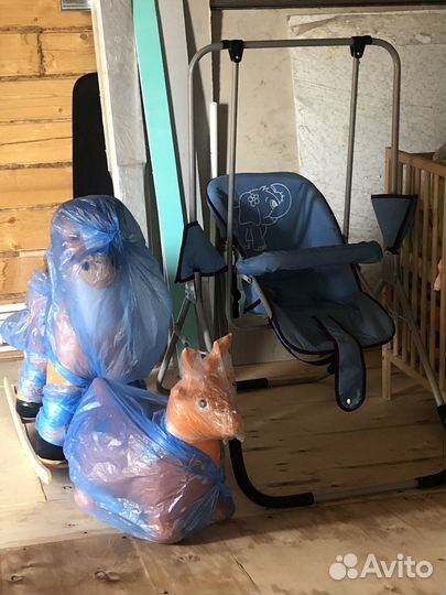 Качели детские,качалка лошадка,прыгунок олень)