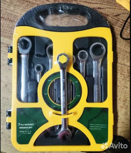 Набор ключей 7в 1 с трещеткой