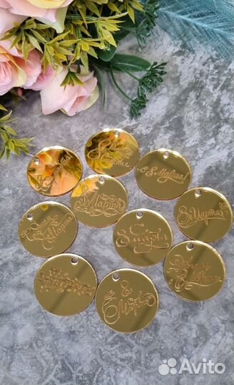 Бирка из акрила, 8 марта, 23 февраля