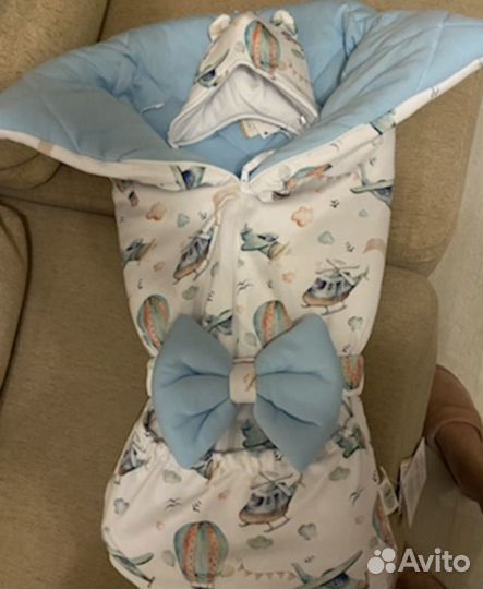 Конверт на выписку зимний для мальчика