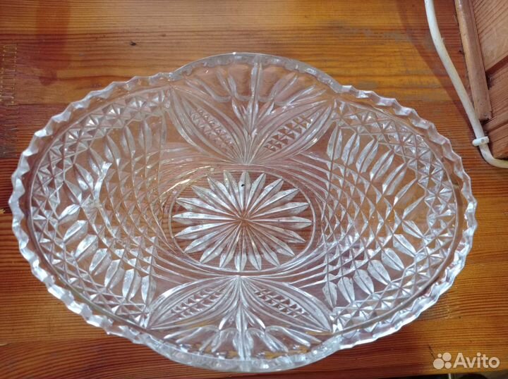 Салатники хрустальные и стекло СССР