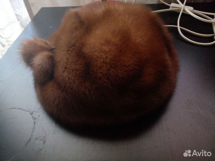 Берет женский норковый