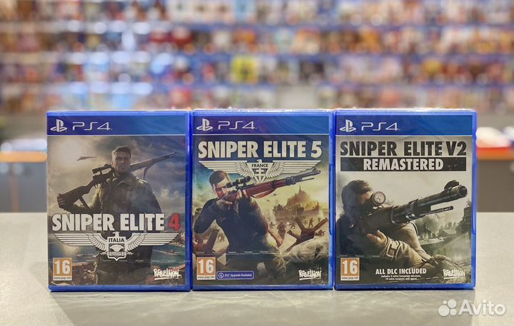 Sniper Elite для Nintendo, PS4, PS5. Новые и Б/У