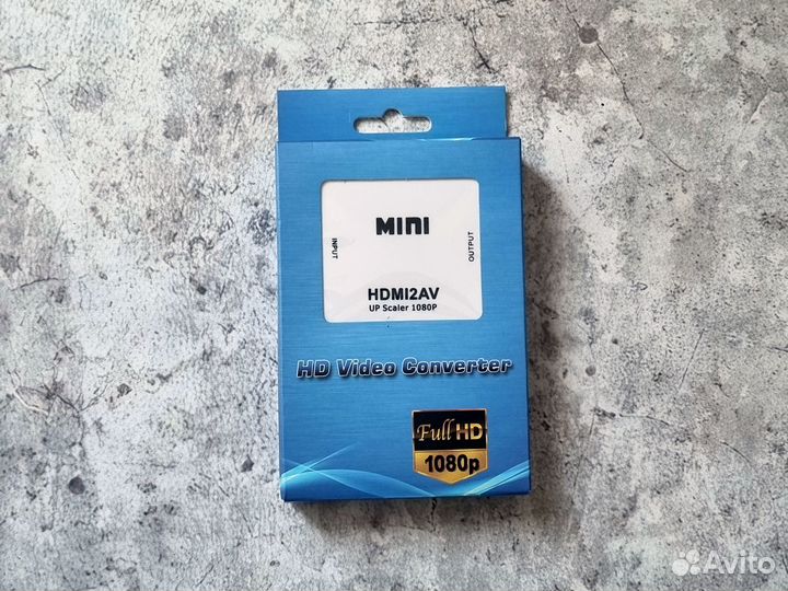 Конвертер hdmi на AV + аудио для монитора, PS3, PC