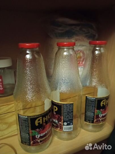 Стеклянная бутылка 1 л