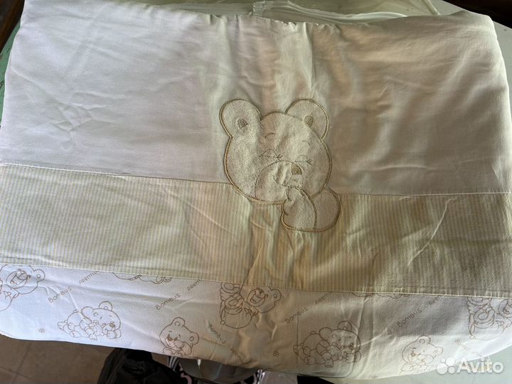 Набор детского постельного белья с бортиками