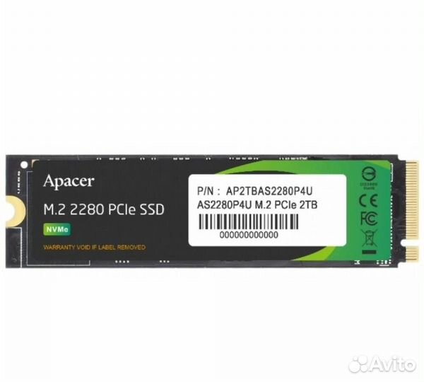 Жёсткий диск (HDD) Apacer AP2tbas2280P4U-1